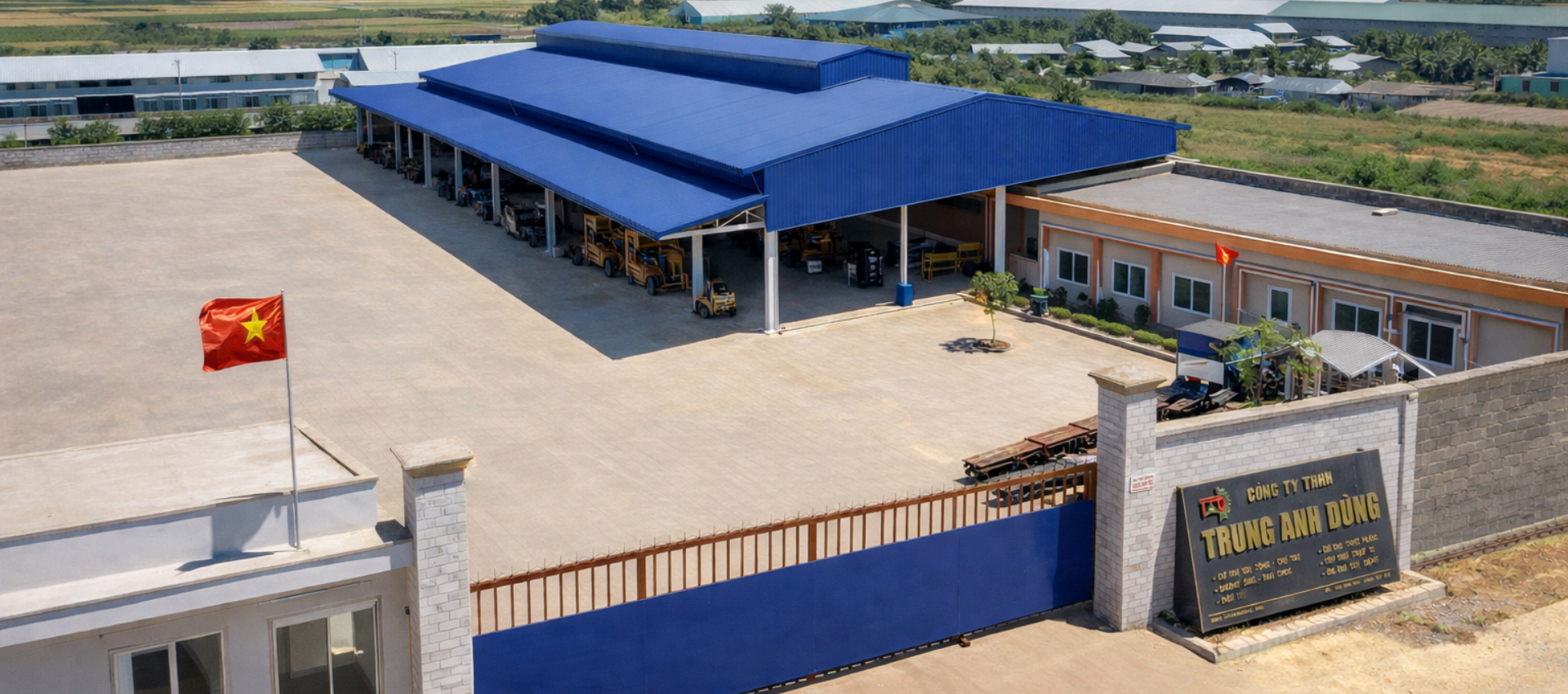 Toàn cảnh xưởng cơ khí Trung Anh Dũng